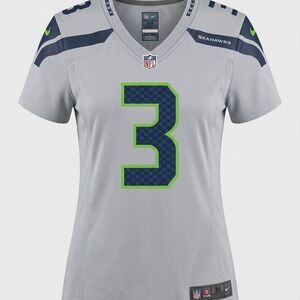 Nfl Women's Grey and Blue Jersey Wilson #3
